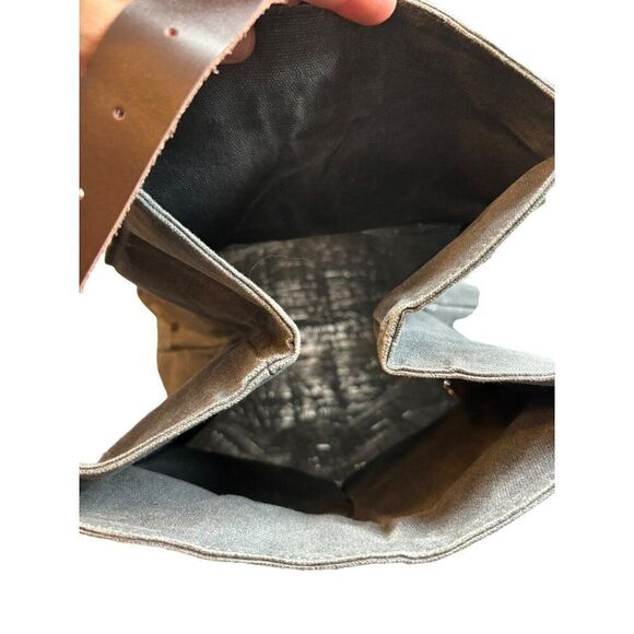 Aserro Durable Canvas & Leather Backpack With Adjustable Straps - Picture 6 of 16